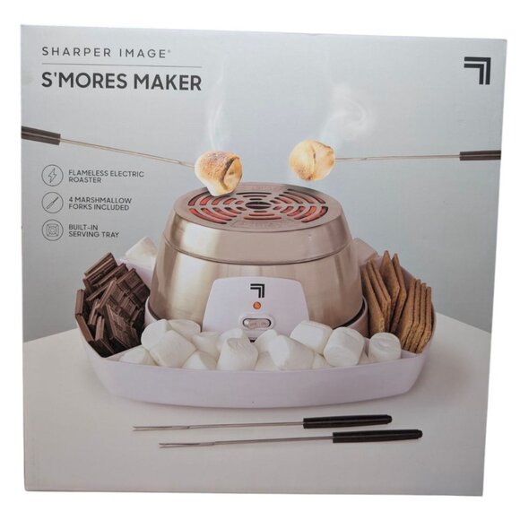 Sharper Image Electric Tabletop Smores Maker Indoor Stainless Steel Flameless - Picture 2 of 6